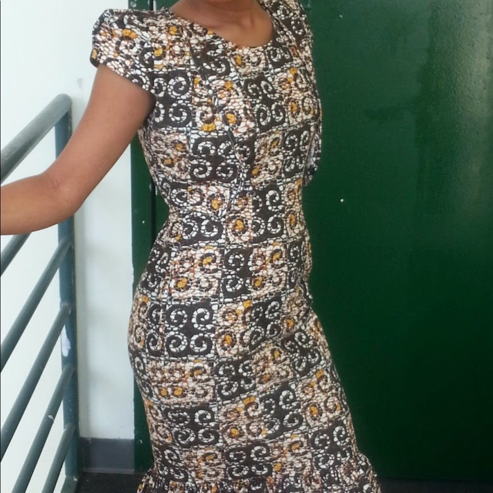 Handmade Ankara Woodin Dress